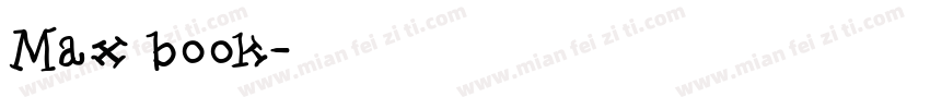 Max book字体转换
